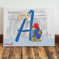 Personalised Paddington Bear Initial Canvas Extra Image 1 Preview